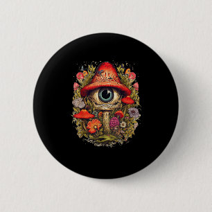 Cottagecore Aesthetic Mushroom Goblincore Design 6 Cm Round Badge