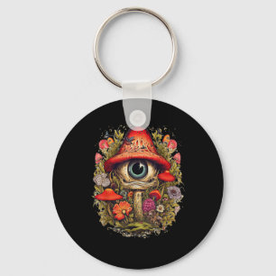 Cottagecore Aesthetic Mushroom Goblincore Design Key Ring