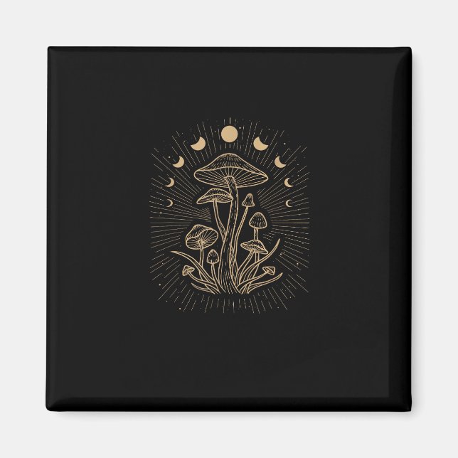 Cottagecore Aesthetic Mushroom Goblincore Fungi My Magnet (Front)