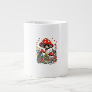 Cottagecore Aesthetic Mushroom Goblincore Minimal  Large Coffee Mug
