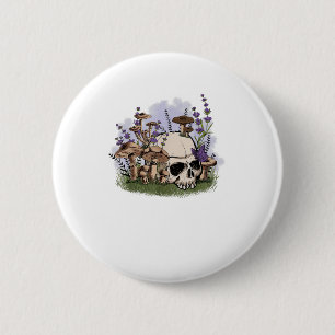 Cottagecore Aesthetic Mushroom Man Goblincore Fant 6 Cm Round Badge