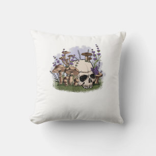 Cottagecore Aesthetic Mushroom Man Goblincore Fant Cushion