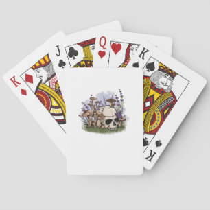 Cottagecore Aesthetic Mushroom Man Goblincore Fant Playing Cards