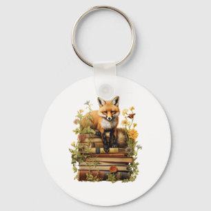 Cottagecore Aesthetic With Book Cute Goblincore Cr Key Ring