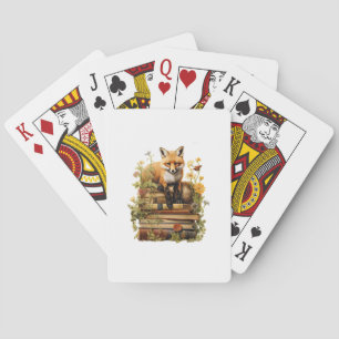 Cottagecore Aesthetic With Book Cute Goblincore Cr Playing Cards
