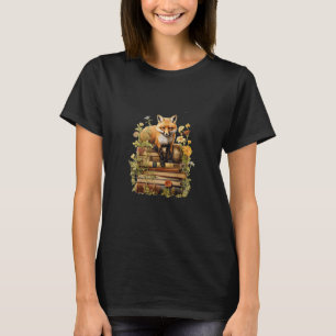 Cottagecore Aesthetic With Book Cute Goblincore Cr T-Shirt