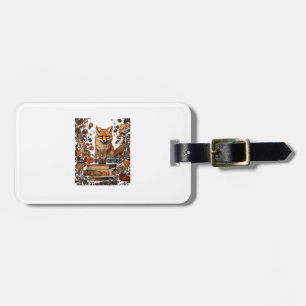 Cottagecore Aesthetic With Book Cute Goblincore Mi Luggage Tag