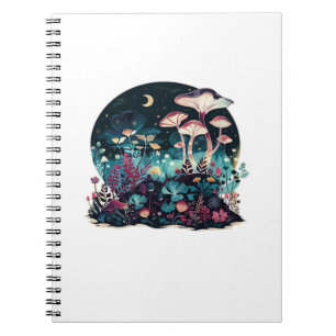 Cottagecore And Aesthetic Goblincore Mushroom Fair Notebook