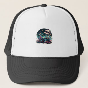 Cottagecore And Aesthetic Goblincore Mushroom Fair Trucker Hat