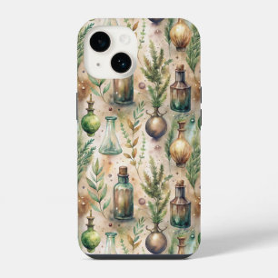 Cottagecore Apothecary Bottles Botanical iPhone 14 Case