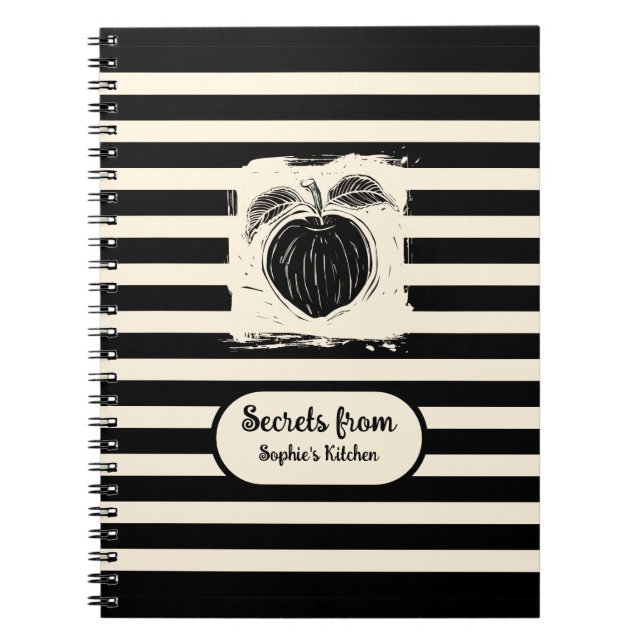 Cottagecore Apples Personal Recipe Notebook (Front)