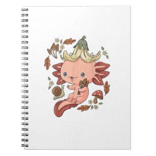 Cottagecore Axolotl Aestethic Mushrooms Cute Gobli Notebook