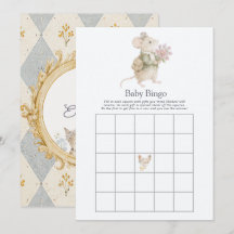 Cottagecore Baby Shower Bingo Game