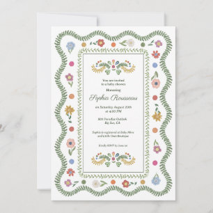 Cottagecore Baby Shower Invitation