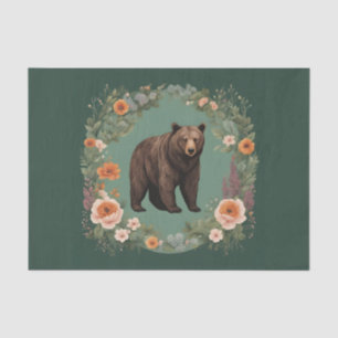 Cottagecore Bear Decoupage Tissue Paper
