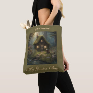 Cottagecore Beaver Meadows Cottage Gardening Tote Bag