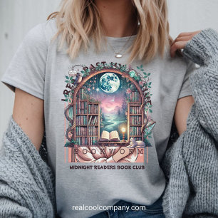 Cottagecore Bookworm Tee – Fantasy Library Shirt