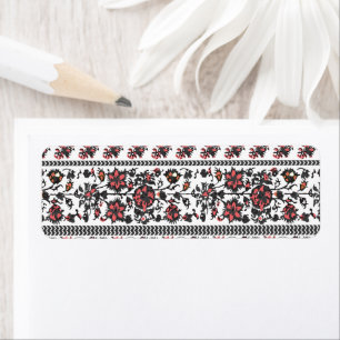 Cottagecore Botanical Floral Pattern Return Address Label