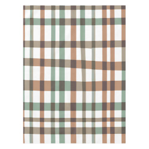 Cottagecore Buffalo Plaid Pastel Spring Dining Tablecloth