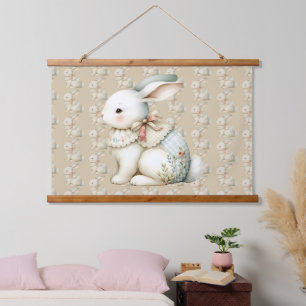 Cottagecore Bunny Charm All-Over Print Apron Hanging Tapestry