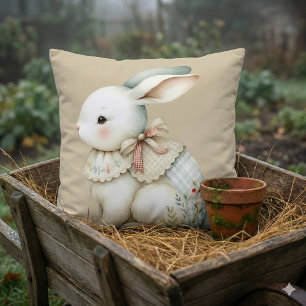 Cottagecore Bunny Charm Cushion