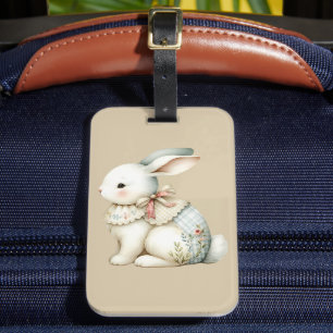 Cottagecore Bunny Charm Drawstring Backpack Luggage Tag