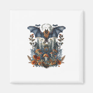 Cottagecore Butterflies Bats N Mushroom Moon Gobli Magnet