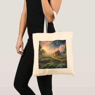 Cottagecore Cosy little farm Vegetable Garden Tote Bag