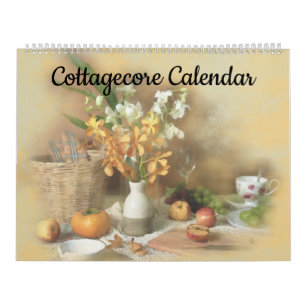 Cottagecore Country Nature Calming Dreamy Colours Calendar