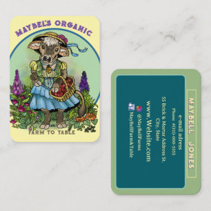 Cottagecore Cowgirl Business Card