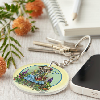 Cottagecore Cowgirl Key Ring