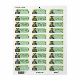 Cottagecore Cowgirl Return Address Label
