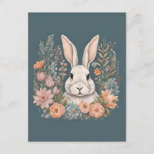 Cottagecore Cute Rabbit Postcard