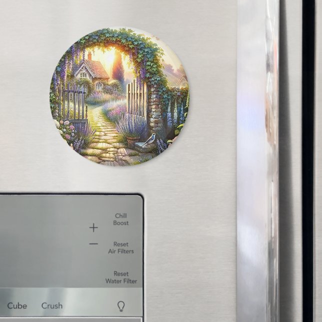 Cottagecore Enchanted Garden Pathway Magnet (In Situ (Fridge))