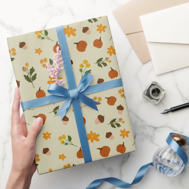 Cottagecore Fall Pattern  Wrapping Paper (Gifting)
