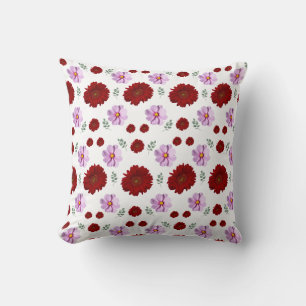 Cottagecore floral bouquet wallpaper cushion