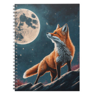 Cottagecore Floral Fox Aesthetic Goth Forest Girls Notebook