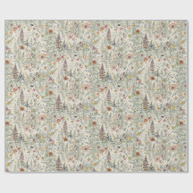 Cottagecore Floral Wildflower Wrapping Paper