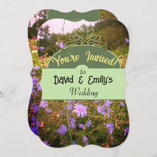 Cottagecore Flower Meadow Wedding Invites