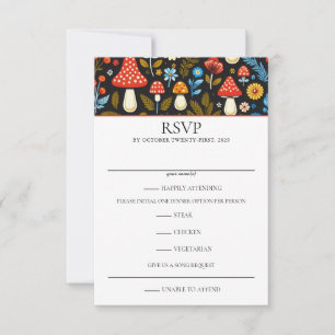 Cottagecore Forest RSVP Card