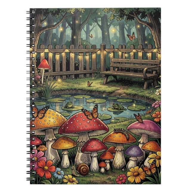 Cottagecore Forest Scene Notebook (Front)