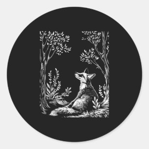 Cottagecore Forestcore Goblincore Forest Woodland Classic Round Sticker