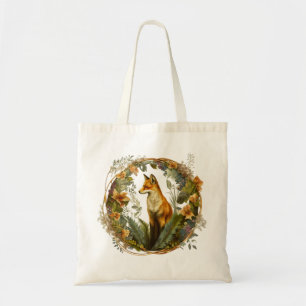 Cottagecore Fox Vintage Tote Bag