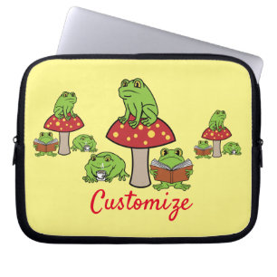 Cottagecore Frogs Thunder_Cove  Laptop Sleeve