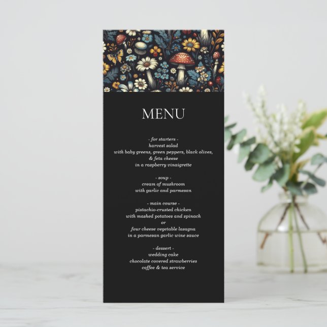 Cottagecore Garden Menu (Standing Front)