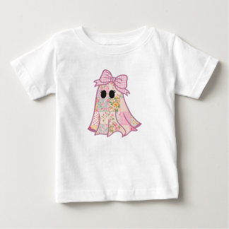 Cottagecore Ghost Coquette Halloween Baby T-Shirt