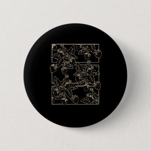 Cottagecore Goblincore Aesthetic Strawberries 6 Cm Round Badge
