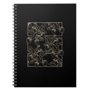 Cottagecore Goblincore Aesthetic Strawberries Notebook