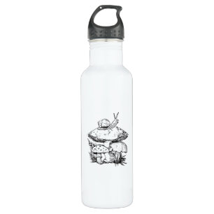 Cottagecore Goblincore Mushroom Snail 710 Ml Water Bottle