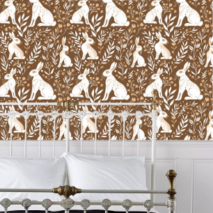 Cottagecore Hares Wallpaper